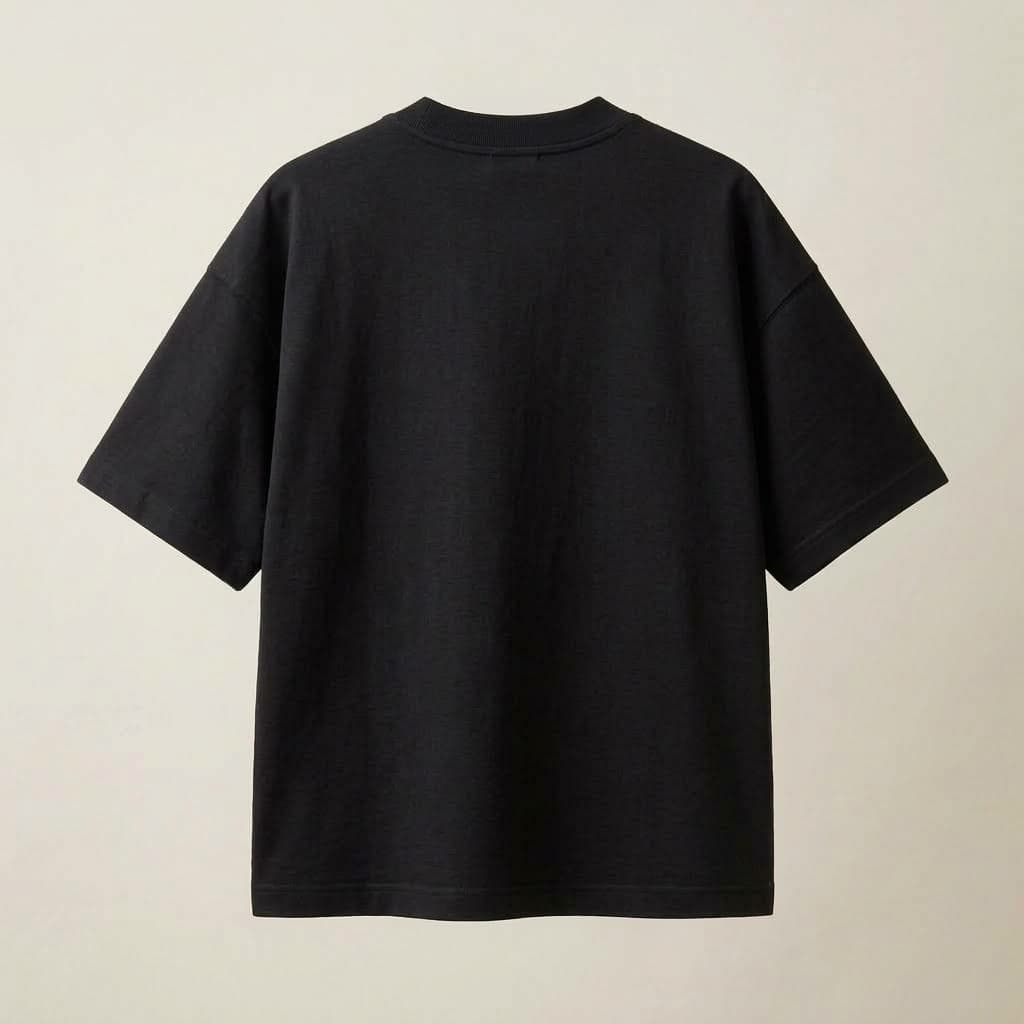 Noir Oversized Tee — Back