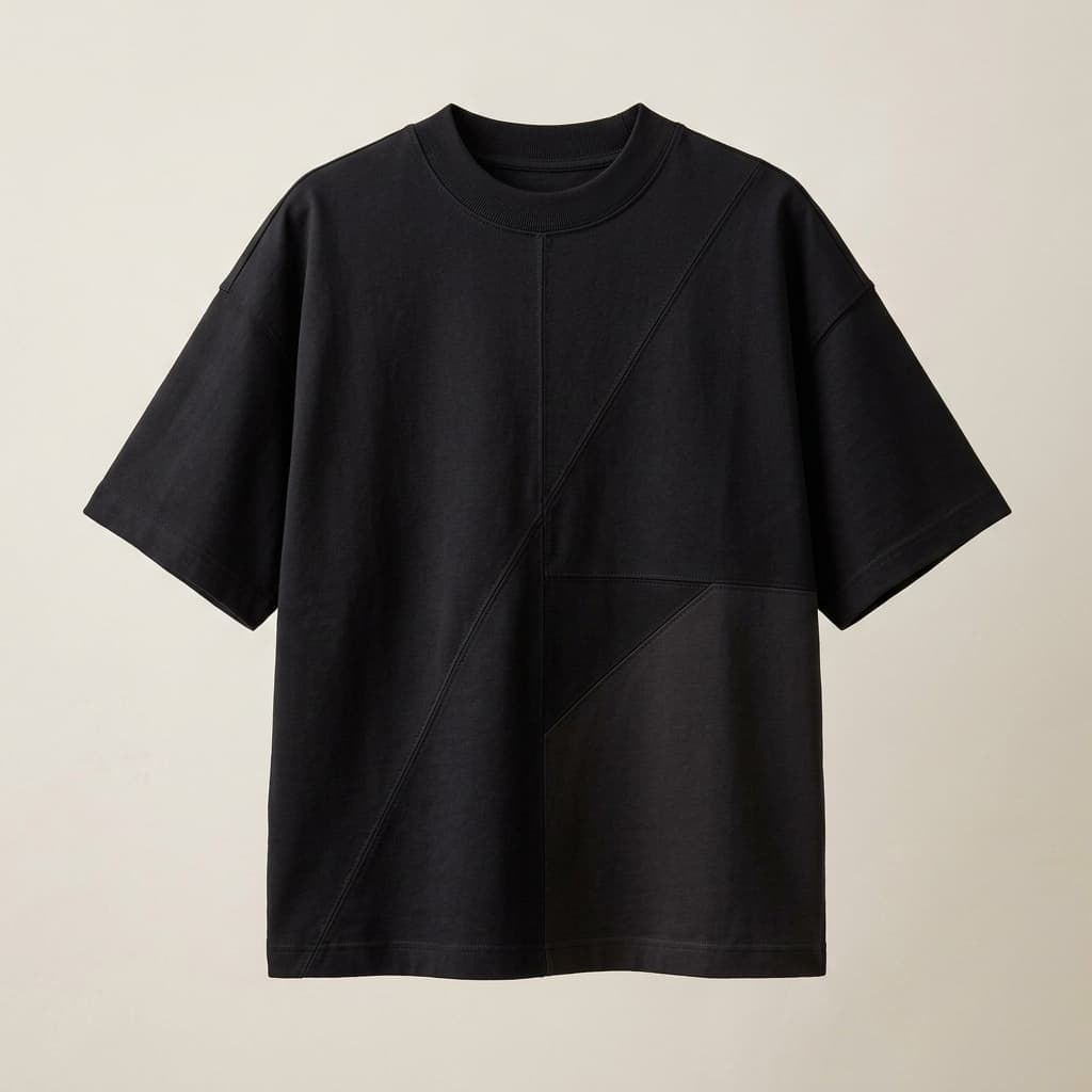 Noir Oversized Tee — Front