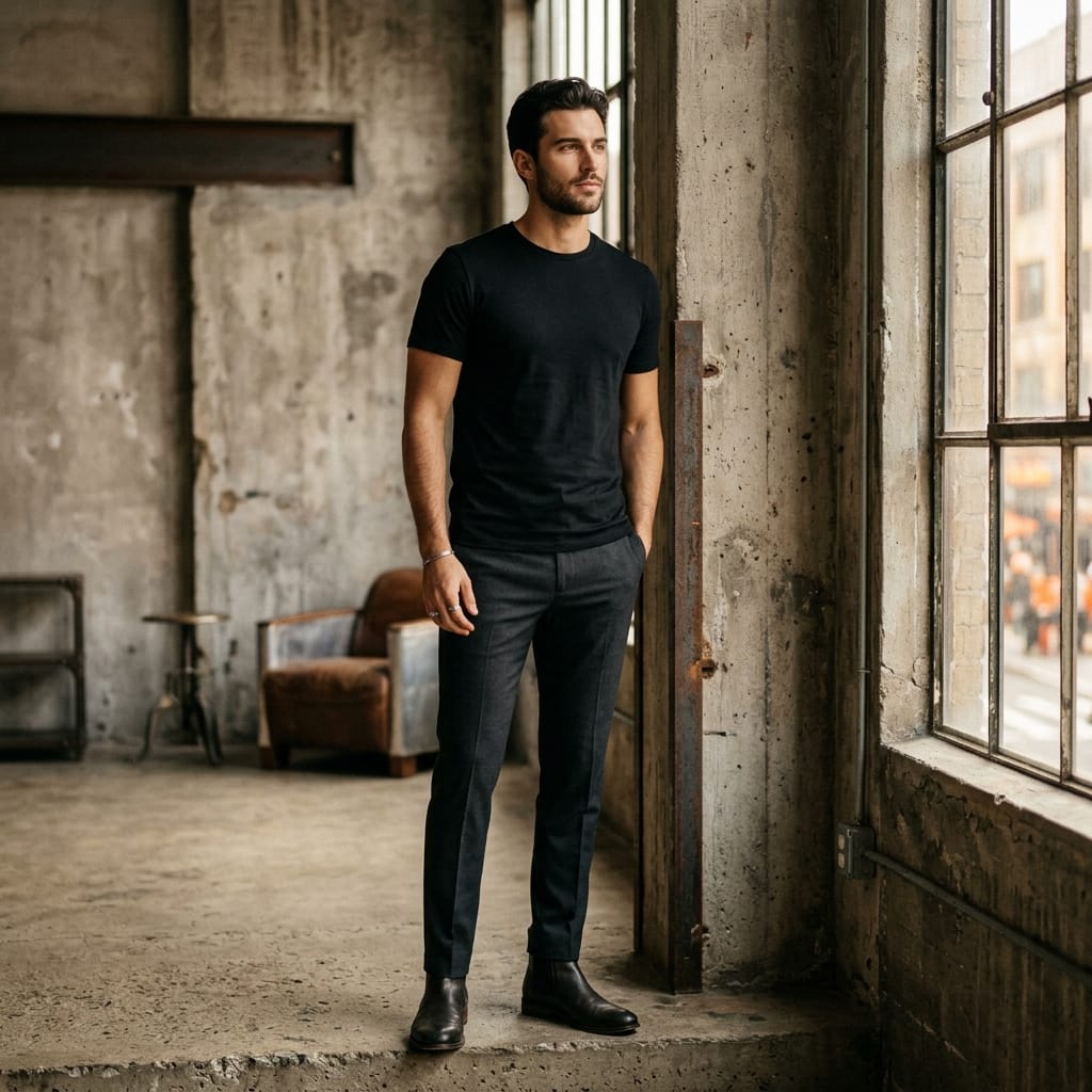 Premium menswear lifestyle editorial